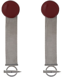 Balenciaga Mesh Chain Drop Earrings