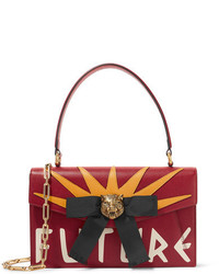 Gucci Osiride Embellished Textured Leather Shoulder Bag