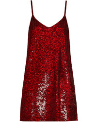Ashish Sequin Embellished Silk Georgette Mini Dress