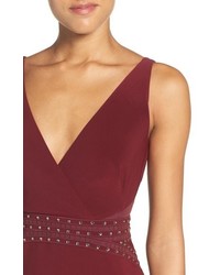 Laundry by Shelli Segal Petite Embellished Jersey Column Gown