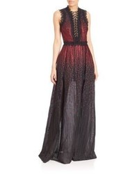 Elie Saab Sequin Embellished Sleeveless Gown