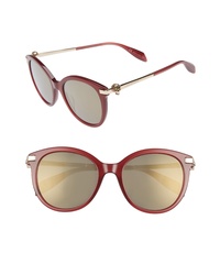 Burgundy Embellished Sunglasses