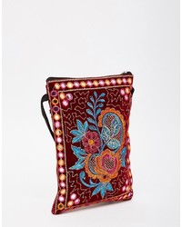 Reclaimed Vintage Floral Embroidered Mini Cross Body Bag