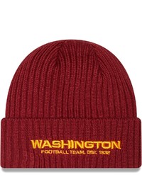 New Era Burgundy Washington Football Team Core Classic Cuffed Knit Hat At Nordstrom