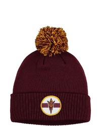 adidas Maroon Arizona State Sun Devils Sideline Coaches Cuffed Knit Hat With Pom At Nordstrom