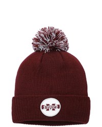 adidas Maroon Mississippi State Bulldogs Sideline Coaches Cuffed Knit Hat With Pom At Nordstrom