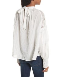 Free People Have It My Way Embroidered Top