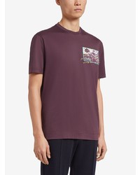 Z Zegna Embroidered Patch Short Sleeve T Shirt