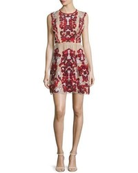 Parker Rosewell Embroidered Dress Cordovan