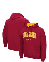 Colosseum Cardinal Iowa State Cyclones Arch Logo 30 Pullover Hoodie