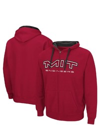 Colosseum Cardinal Mit Engineers Arch Logo 20 Full Zip Hoodie At Nordstrom