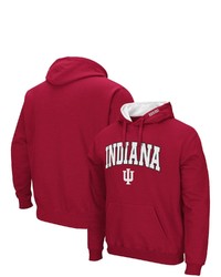 Colosseum Crimson Indiana Hoosiers Arch Logo 30 Pullover Hoodie