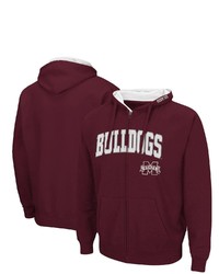 Colosseum Maroon Mississippi State Bulldogs Arch Logo 30 Pullover Hoodie
