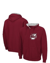 Colosseum Maroon Umass Minute Arch Logo 30 Full Zip Hoodie At Nordstrom