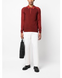 Etro Logo Embroidered Wool Polo Shirt