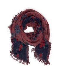 Sole Society Rose Embroidered Scarf