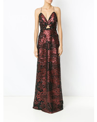 Tufi Duek Sequin Embroidered Gown