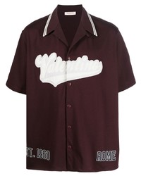 Valentino Logo Patch Short Sleeve Shirt