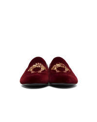 Versace Red Medusa Loafers