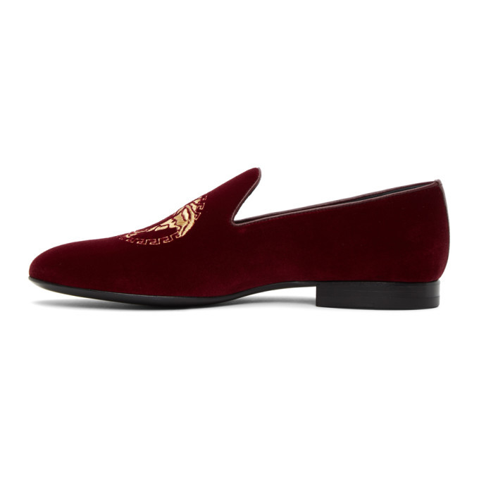 Versace Red Medusa Loafers, $445 | SSENSE | Lookastic