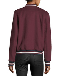 Parker Pacifico Embroidered Wool Varsity Jacket