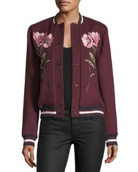 Parker Pacifico Embroidered Wool Varsity Jacket