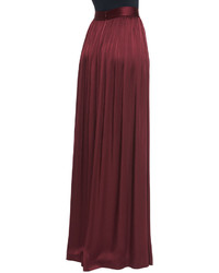 St. John Collection Liquid Crepe Gown Skirt With Pockets