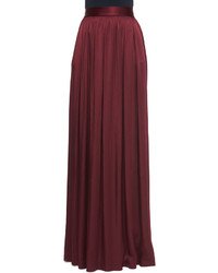 St. John Collection Liquid Crepe Gown Skirt With Pockets