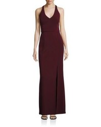 Laundry by Shelli Segal Open Back Halter Gown