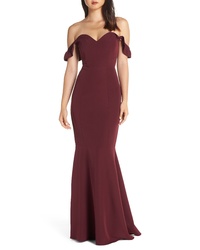 WAYF The Gabrielle Less Trumpet Gown
