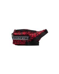 Givenchy Black And Red Graphic Belt Bag