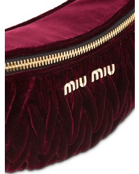 Miu Miu Matelass Velvet Belt Bag