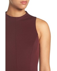 A By Amanda Warby Mock Neck Fit Flare Dress