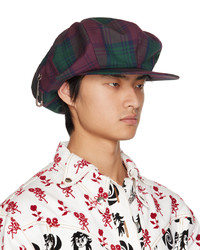 Kidill Red Green Check Cap