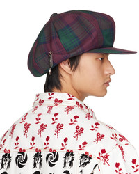 Kidill Red Green Check Cap