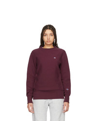 Burgundy Fleece Sweatshirt