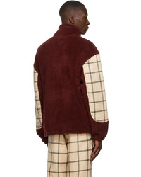 Rassvet Burgundy Fleece Jacket