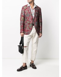 Etro Floral Jacquard Silk Blazer