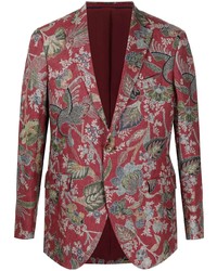 Etro Floral Jacquard Silk Blazer
