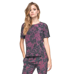 Andrew Marc New York Andrew Marc Olivia Silk Floral Washed Tee