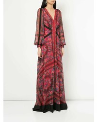 Tadashi Shoji Floral Printed Evening Dress