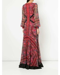 Tadashi Shoji Floral Printed Evening Dress