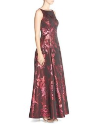 Aidan Mattox Metallic Floral Jacquard Ballgown 795 Nordstrom