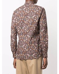 Xacus Floral Print Button Up Shirt