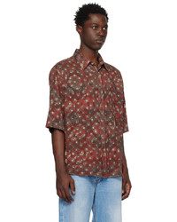Acne Studios Red Floral Shirt
