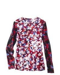 Oxford Collections, Inc. Peter Pilotto For Target Longsleeve Shirt Red Floral Print L