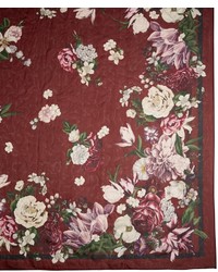 Brooks Brothers Silk Chiffon Oversized Floral Oblong