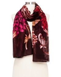 Merona Scarf Red Floral