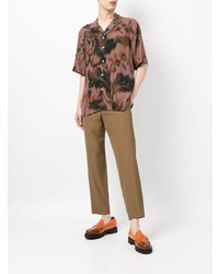 Paul Smith Abstract Floral Short Sleeve Shirt