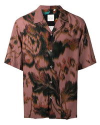 Paul Smith Abstract Floral Short Sleeve Shirt